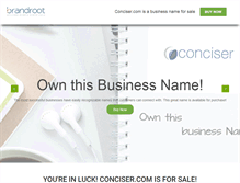 Tablet Screenshot of conciser.com